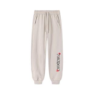 tokidoki官方男女情侣字母印花锥形慢跑裤2024秋季新款休闲运动裤