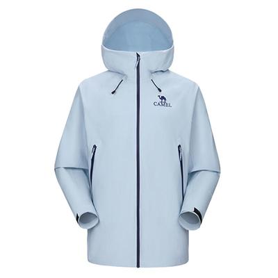 [远山蓝]骆驼户外硬壳单层冲锋衣男女2025秋冬新款防水外套登山服