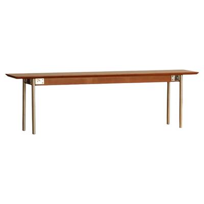 出乎生活北欧复古实木长凳换鞋凳