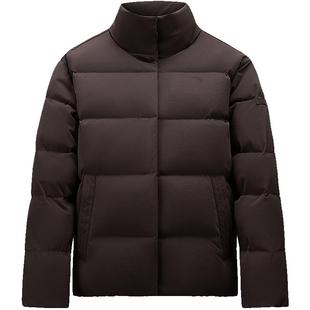 安踏面包羽绒服女装冬季新款立领短款加厚棉服官方正品外套女款