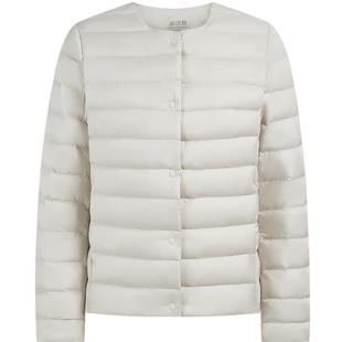 波司登爆款轻薄羽绒服圆领内胆内恤内搭外套柔软大码女外套