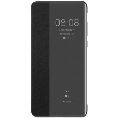 华为P40pro手机壳原装翻盖智能
