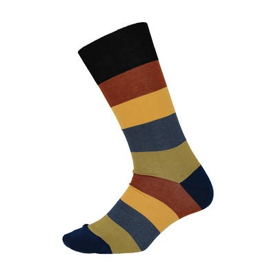 彩色条纹绅士正装袜240针｜high