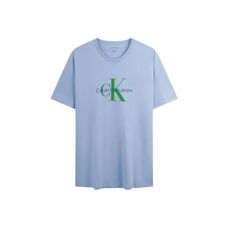 CK情侣字母印花纯棉针织短袖T恤