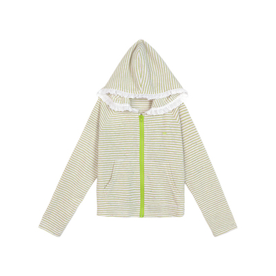 NORNOR女童春季薄款连帽开衫