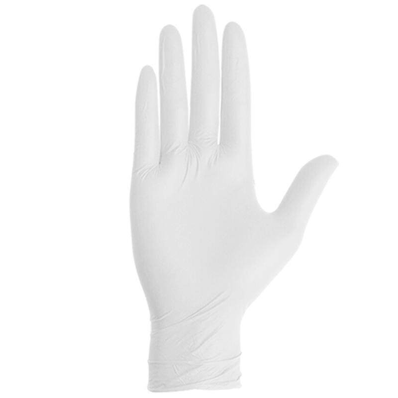 白色丁腈手套一次性食品乳胶橡胶耐用加长耐磨手指美甲灵活打扫