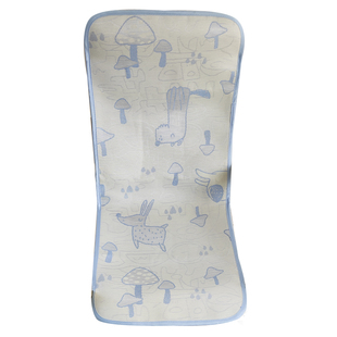 北欧儿童波昂椅子搭配夏日凉席坐垫靠垫一体冰丝凉席透气蜂窝状底