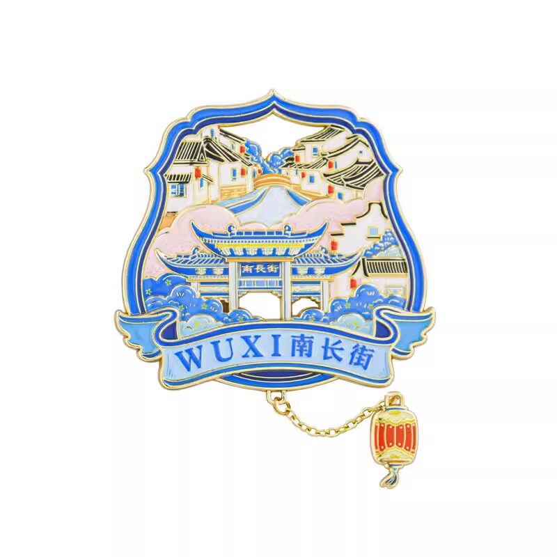 无锡南长街金属冰箱贴磁贴 灵山大佛景点地标文创旅游纪念品定制
