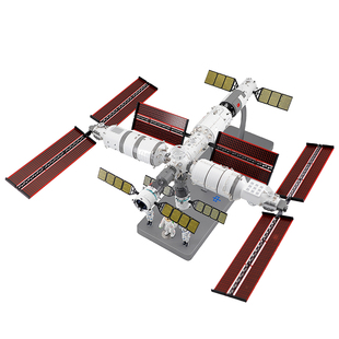 1:80中国空间站模型仿真合金天宫号航天卫星载人飞船纪念礼品摆件