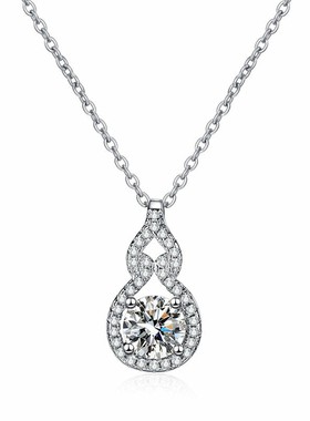 道家福禄莫桑石葫芦项链