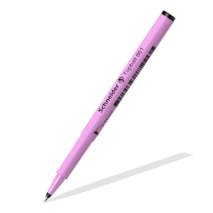 买3支多省包邮德国进口施耐德861防水速干学生专用黑笔办公直液式盖帽走珠笔0.5mm高颜值文具水笔男女