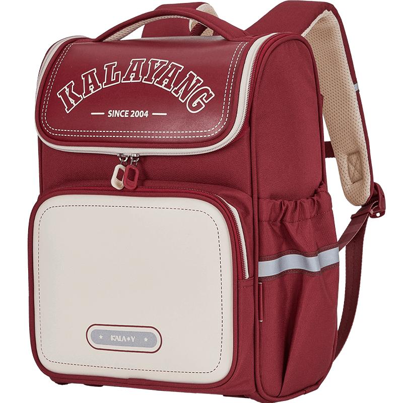 卡拉羊1-4-6年级小学生大嘴书包女减负防下坠大容量背包男防泼水