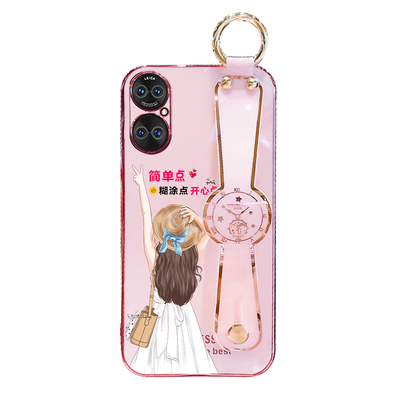 适用于华为p50手机壳斜跨腕带