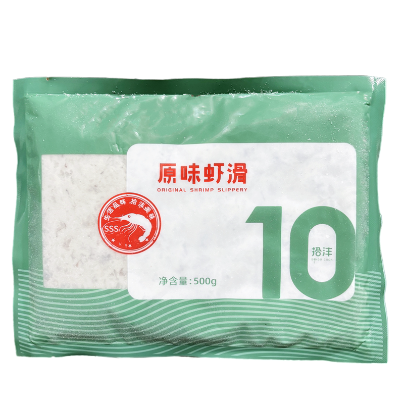 拾沣原味虾滑虾仁泥火锅豆捞