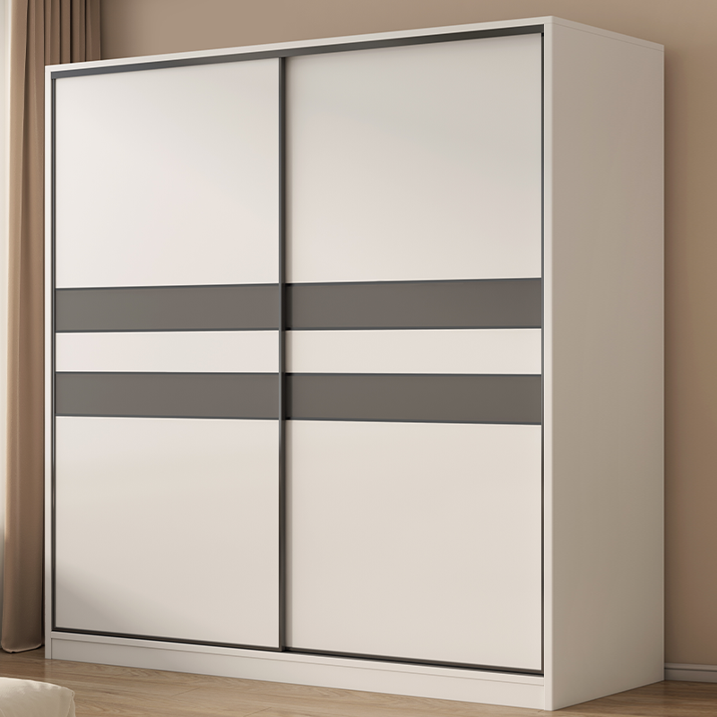 衣柜卧室家用实木质推拉门简易柜子出租房用经济型小户型儿童衣柜