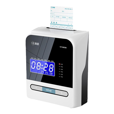 Comet科密热敏卡纸打卡机VT-3608液晶卡钟员工上班纸质插卡签到机工地工厂学生出勤微电脑智能免换色带考勤机