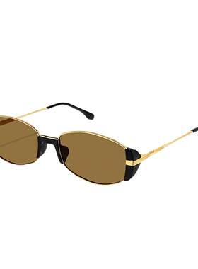 新款复古老钱风猫眼墨镜时髦显瘦