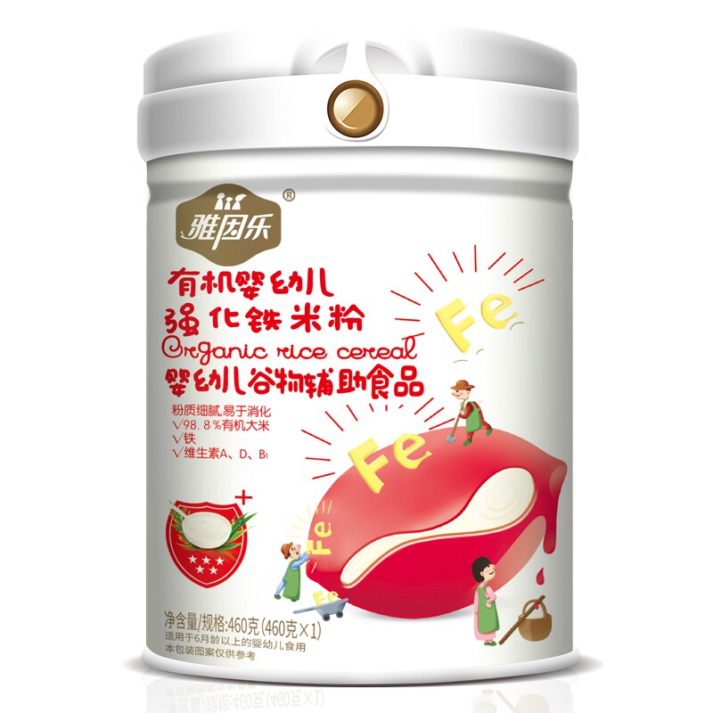 雅因乐有机米粉糊全段婴幼儿罐装