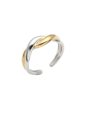 缠绕戒指女S925纯银小众设计