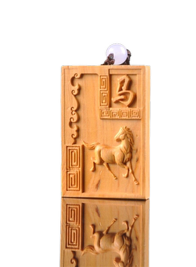 寸木寸金崖柏生肖牌子