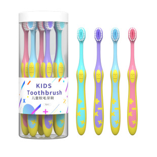 三文猫儿童牙刷3-6到12岁中硬软毛换牙期9专用大0小学生去黑菌斑