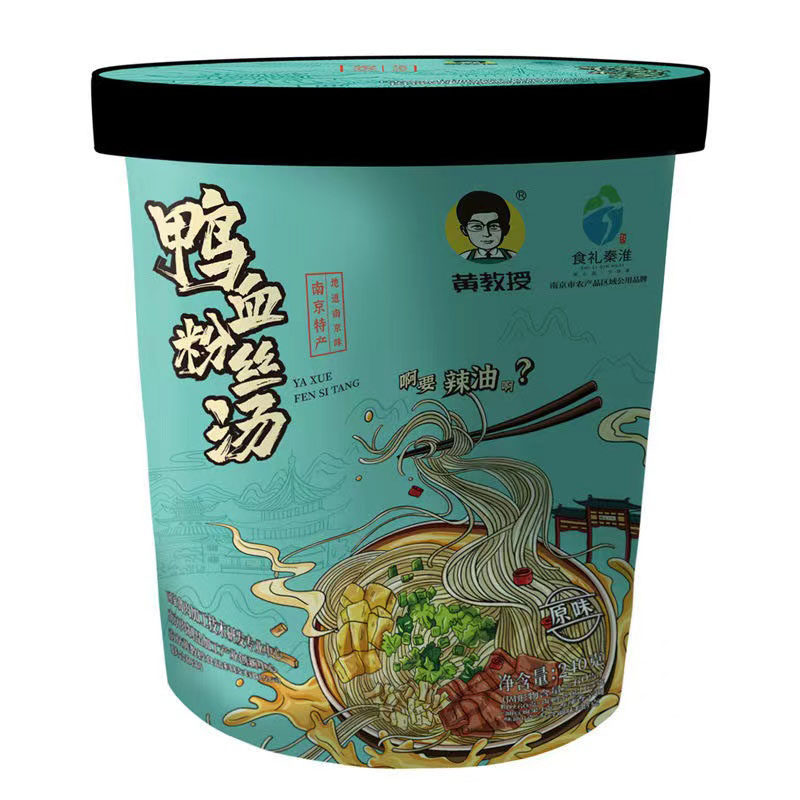 学生党零食南农大黄教授鸭血粉丝汤南京正宗充饥夜宵速食熟食冲泡