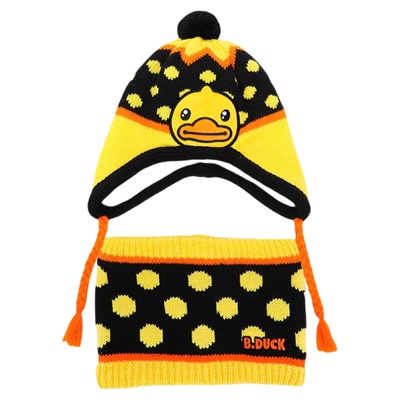 B.Duck小黄鸭儿童保暖护耳帽