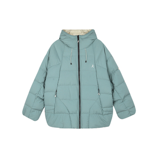 ACMEITEM爱棵米 户外亲子连帽羽绒服轻量防泼水可调节羽绒衣男女