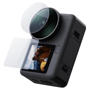 泰迅适配DJI大疆action6钢化膜高清钢化膜屏幕钢化玻璃保护膜镜头膜防刮防爆运动相机保护膜大疆Action6配件