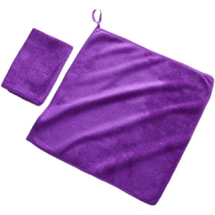 10条装新款纯色清洁抹布加厚不易掉毛家政厨房擦头发玻璃纳米毛巾