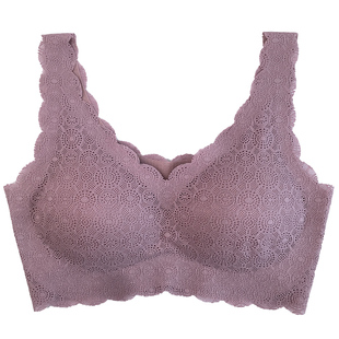 零感内衣无痕舒适聚拢养护文胸镂空性感无压力瑜伽背心女 古妃503