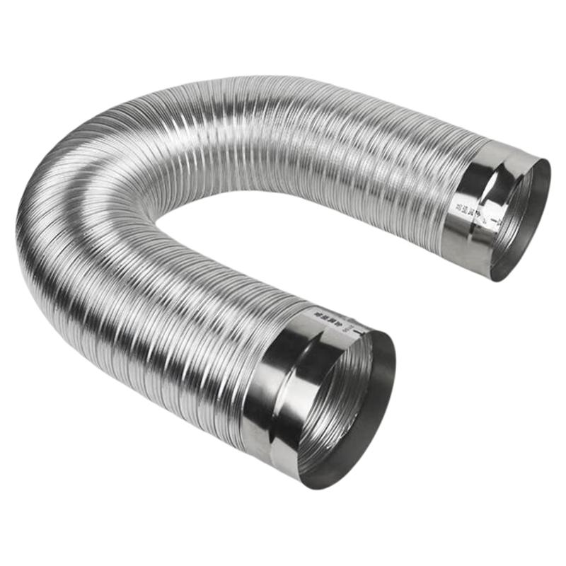 方太抽油烟机排烟管纯铝加厚厨房排风管带不锈钢头弯曲可伸缩静音