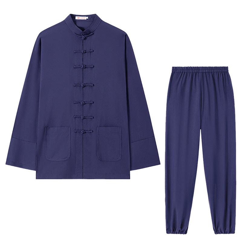 武当亚麻太极服装练功道袍