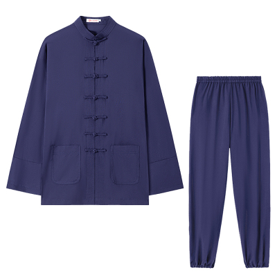 武当亚麻太极服装练功道袍