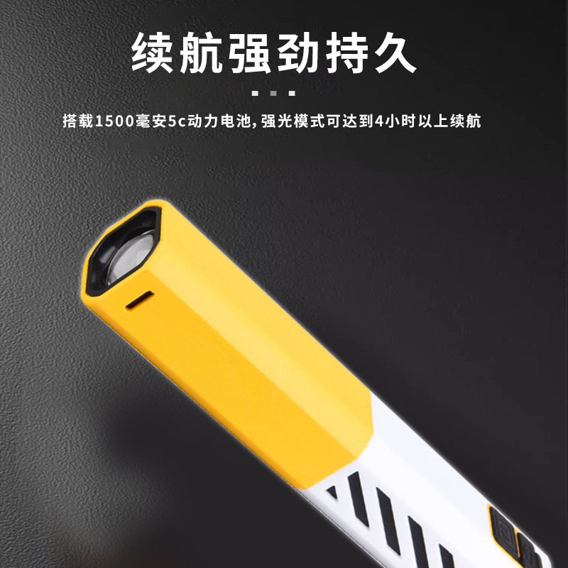 迷你led户外可变焦露营手电筒便携徒步家用手电筒充电照明专业