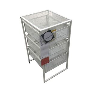 宜家文件柜收纳柜列纳特抽屉柜文件柜档案柜移动储物柜收纳柜办公