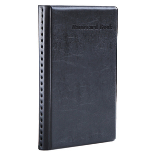 得力名片夹收纳册卡信用会员卡卡片本收纳包大容量便携式男商务办公大卡包卡册透明放卡的小卡收集簿卡本册夹