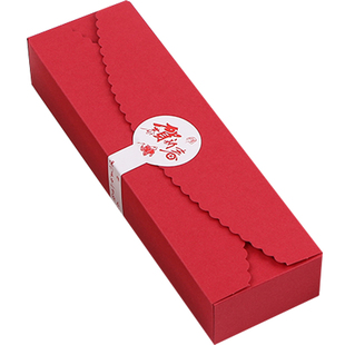 花边长条烘焙西点包装盒子雪花酥曲奇饼干牛轧糖盒小零食打包纸盒