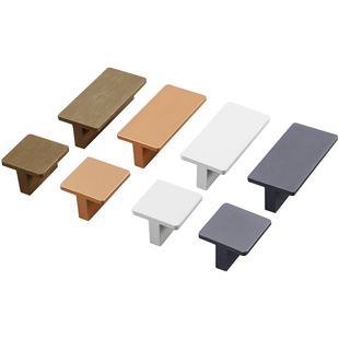 拉丝古铜色抽屉小拉手t型双孔衣橱柜床头柜茶几推拉门方形小把手