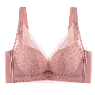文胸品牌专柜正品内衣女小胸聚拢显大蕾丝性感收副乳防下垂温变杯
