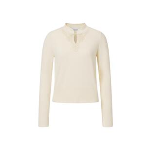 [长安运动会系列]VGRASS蕾丝盘扣上衣秋季新中式国风针织衫