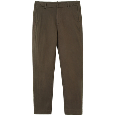 流石男装宽松直筒纯色九分休闲裤