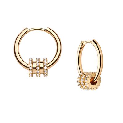 FETTERO原创金色小蛮腰耳环女