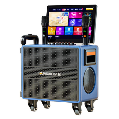 华宝广场舞音响带显示屏家庭ktv