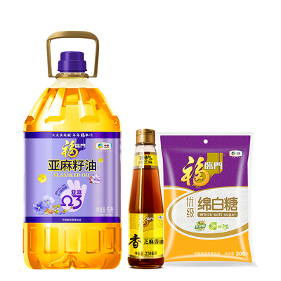 福临门冷榨亚麻籽油5L