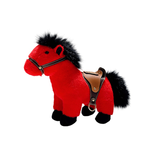 马年吉祥物公仔毛绒小马玩偶包包战马挂件钥匙扣仿真毛可爱挂饰女