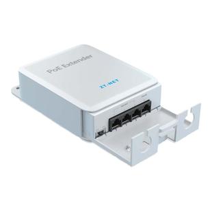 ZT-NET 标准百/千兆POE中继器一分二 一进三出网络延长器 防水POE供电分支模块 防水千兆POE中继器一分四