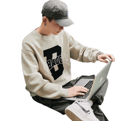 新款男士圆领卫衣唐狮