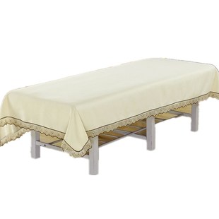 亲肤美容床单防水防油美容院专用推拿理疗按摩隔油布纯色简约带洞