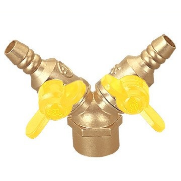 永德信燃气阀 280Fs内丝蝶柄双联燃气阀 煤气燃气专用球阀DN154分